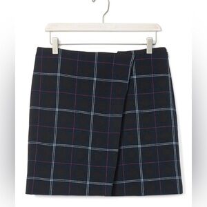 Banana Republic Plaid Foldover Mini skirt